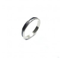 R002257 Handmade Sterling Silver Ring Band 3.5mm Wide Genuine Solid Stamped 925